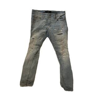 Jordan Craig Distressed Ross Blue Jeans Mens 36x32